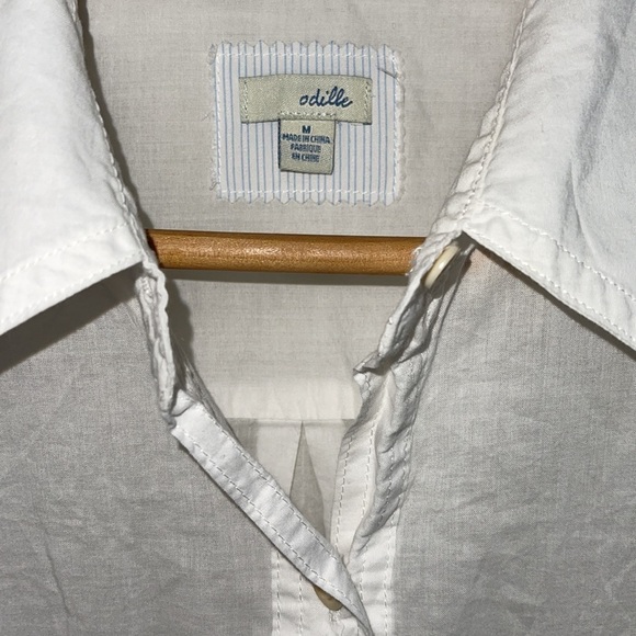 Anthropologie Odlille White Thin Cotton Shirt M - Picture 3 of 7